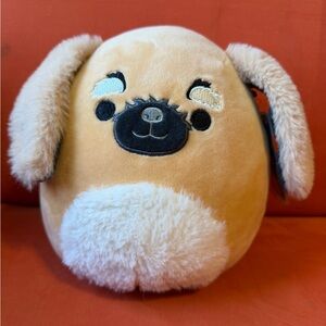 Squishmallows Plush Puppy - Tan & Cream